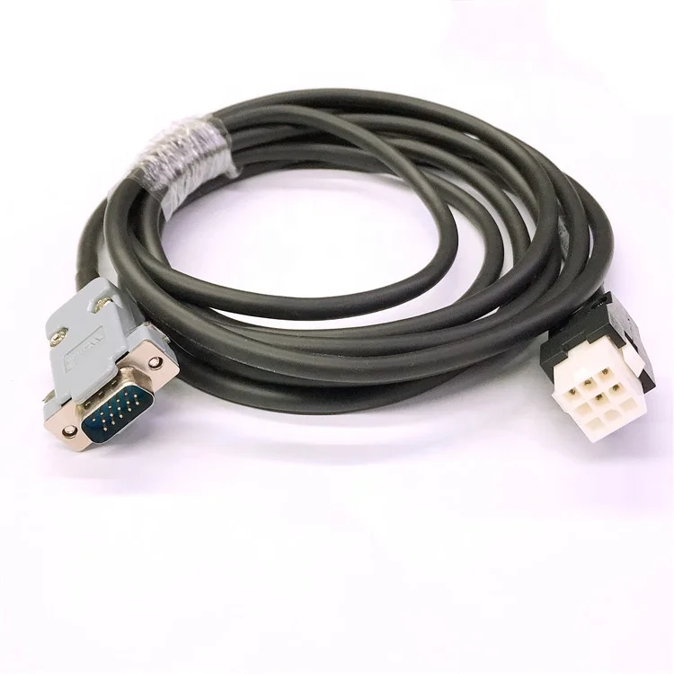 custom  AMP-9P male  to DB 15P male servo motor  wire harness