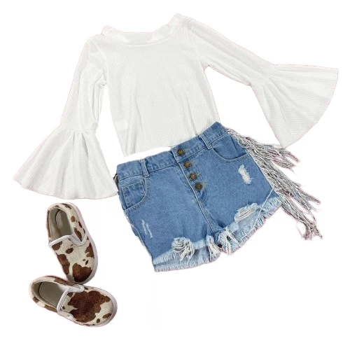 Детская джинсовая одежда для девочек