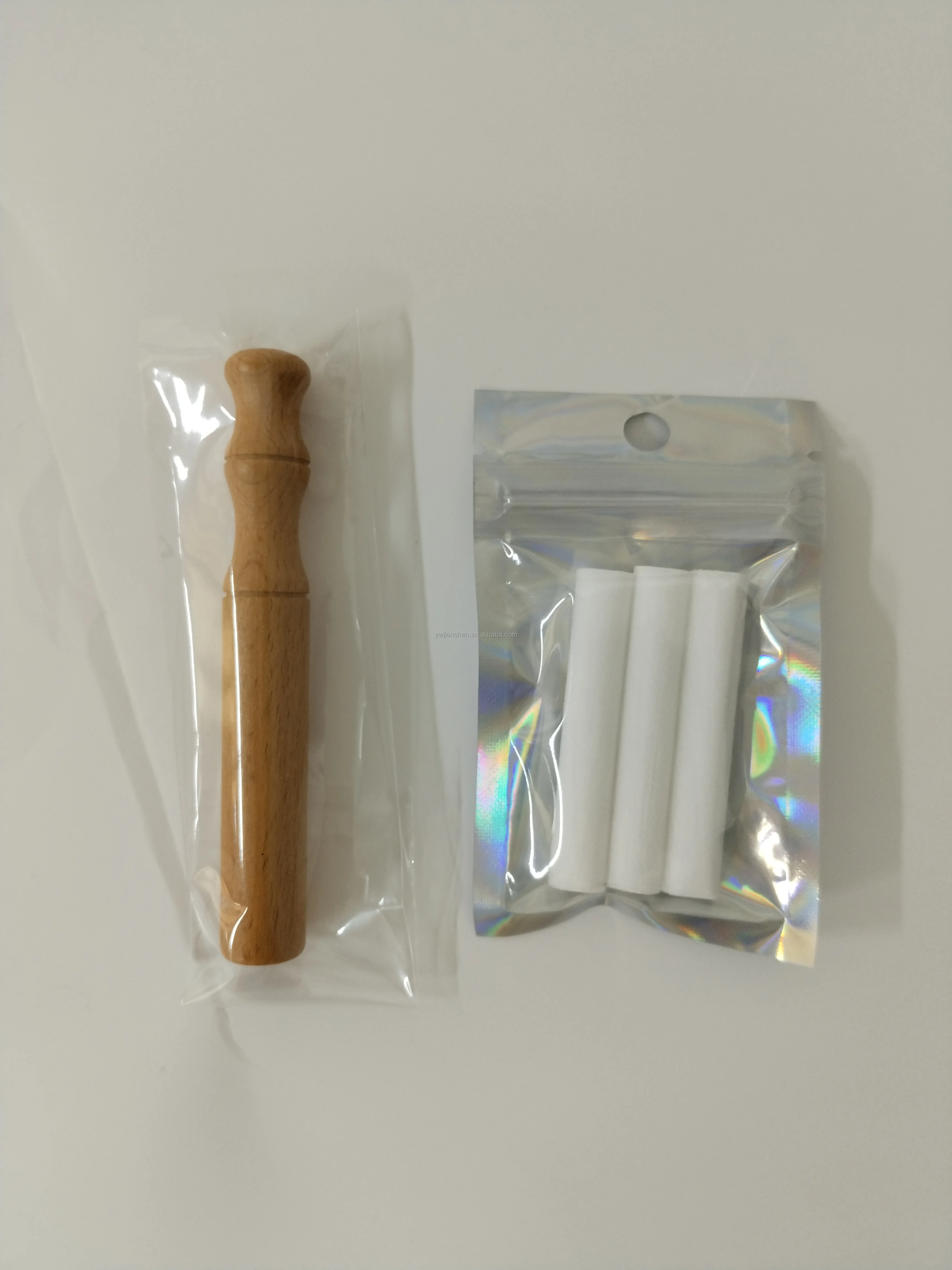 Cheap Natural Solid Wood Long Aromatherapy Handmade Essential Oil Quit Smoking Inhaler for Relaxation Sleep Anxiety