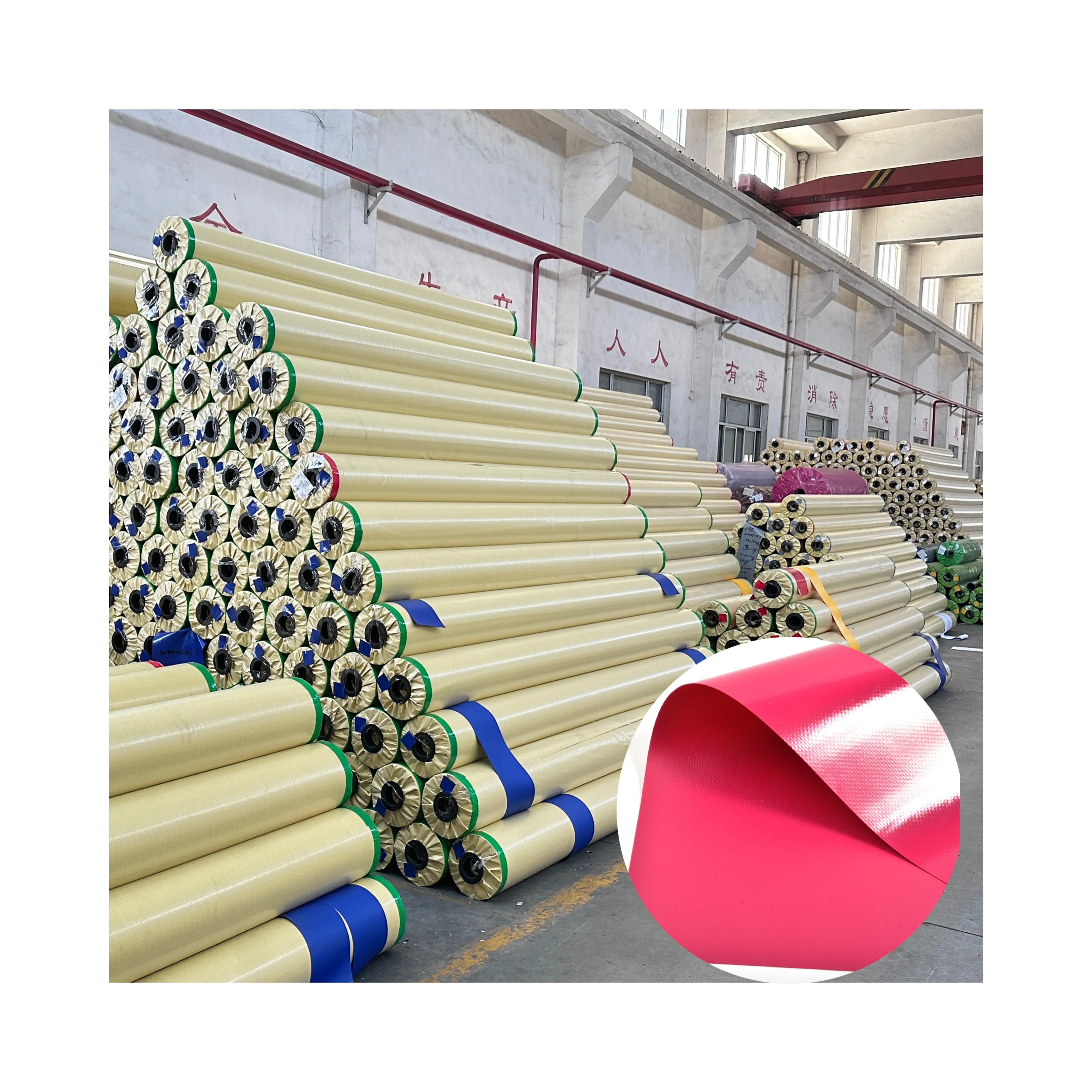 Cold Resistant Waterproof PVC Tarpaulin Fabric PVC Fabric Tarpaulin Roll Tent Tarpaulin Coated Fabric for Ski Circle Truck Tent