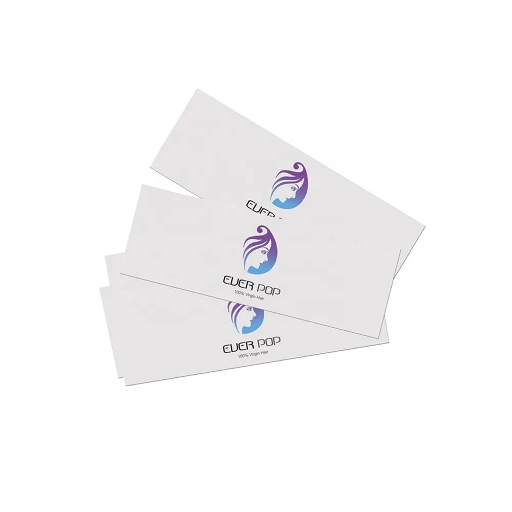 Hair Extension Packaging Bundle Labels Wrap Hair labels Wholesale Price Accept Customized With Logo