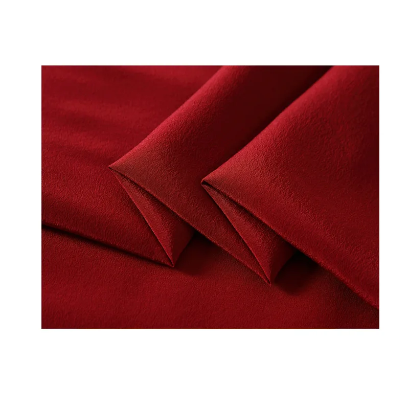 HEFT BOOOGE Stylish Wholesale High-grade 6A Factory Fabric 16mm 114cm Width CDC Crepe Silk Cloth
