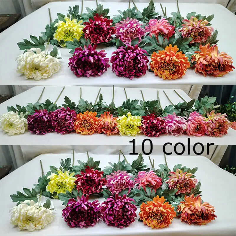 Sen Masine fake flowers real touch Artificial Chrysanthemum for Artificial Chrysanthemum Table Floral centerpieces