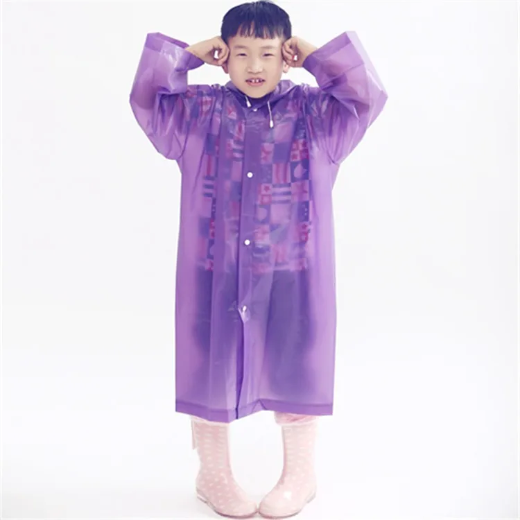 OEM/ODM Print Logo Unisex  kid Raincoat Outdoor Travel Emergency  rain wear