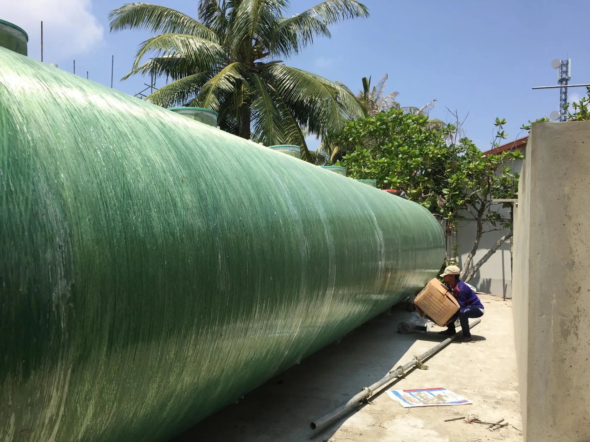 Domestic resort hotel food fruits industrial factory MBR MBBR biological packaged sewage treatment plant wastewater STP facility