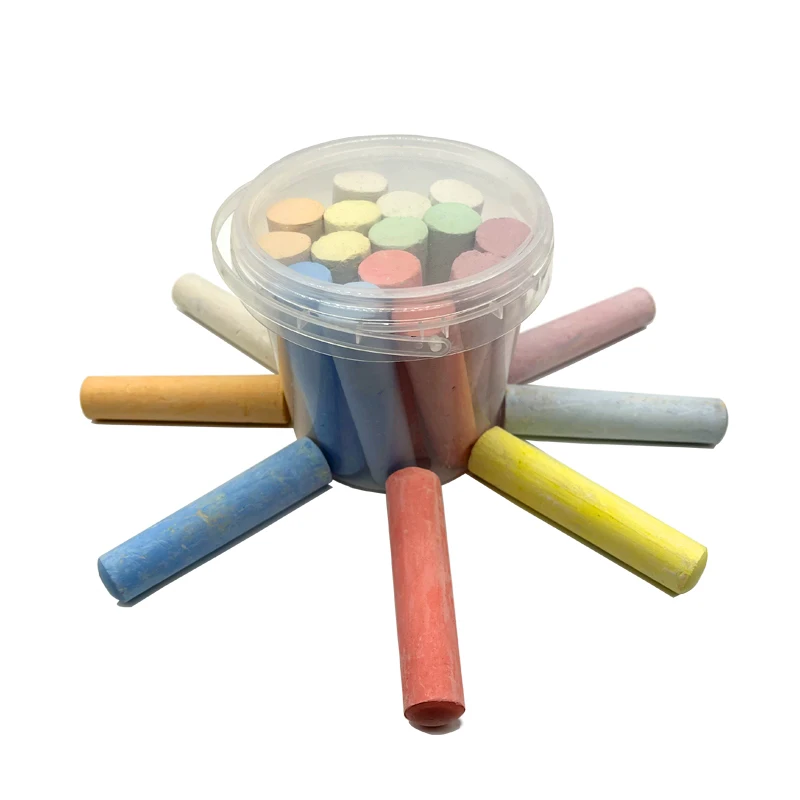 Quality School Clean Sidewalk Multicolor 15 Loaded Large Outdoor Jumbo Chalk