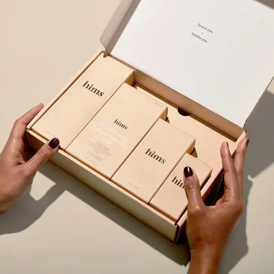 Eco-Friendly Custom Kraft Paperboard Box for Cosmetic Skin Care Packaging Set  Corrugated Shipping Insert Personal Beauty Gifts