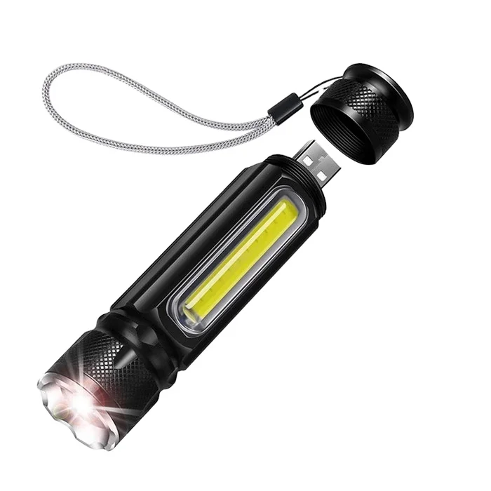 Super Bright Camping Tactical Magnetic Waterproof Powerful Flashlight Rechargeable Keychain Tactical Mini Flashlights & Torches