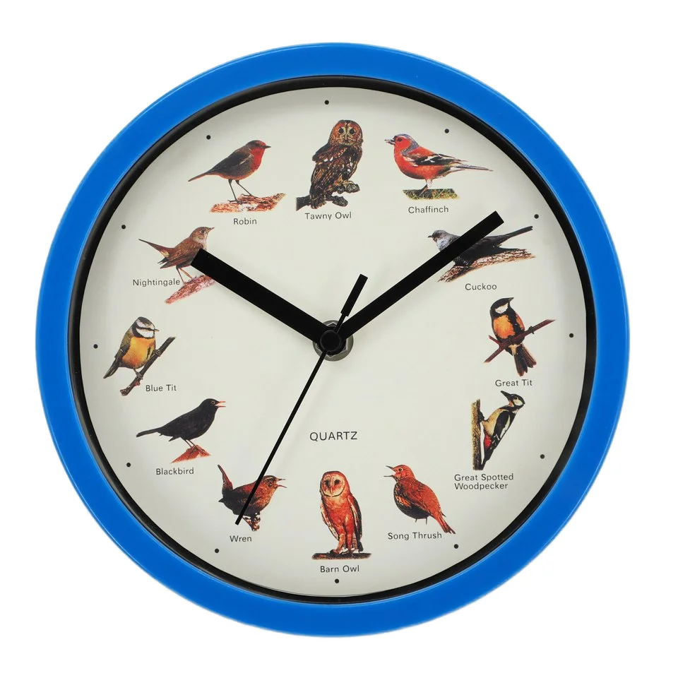 10 Inch 12 inch Elegant Singing Bird Wall Clocks with Needle Display customized musical clocks