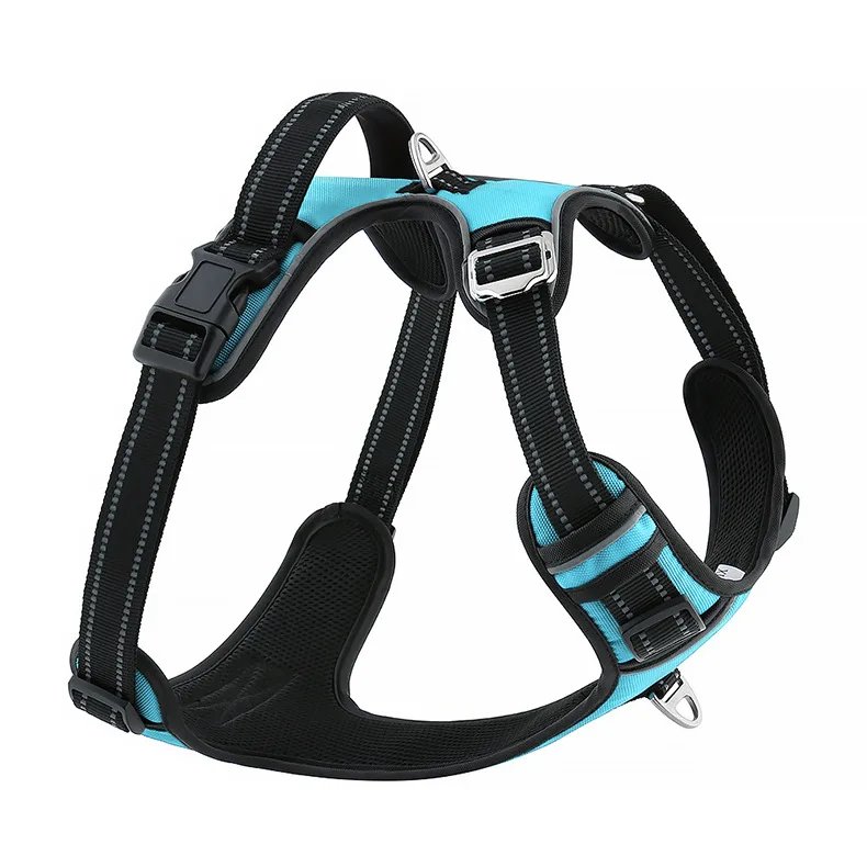 Manufacturer wholesale  Handle Pet Harness Vest Type Large Dog Harness Explosion-Proof Red Reflective Dog Pet Harness