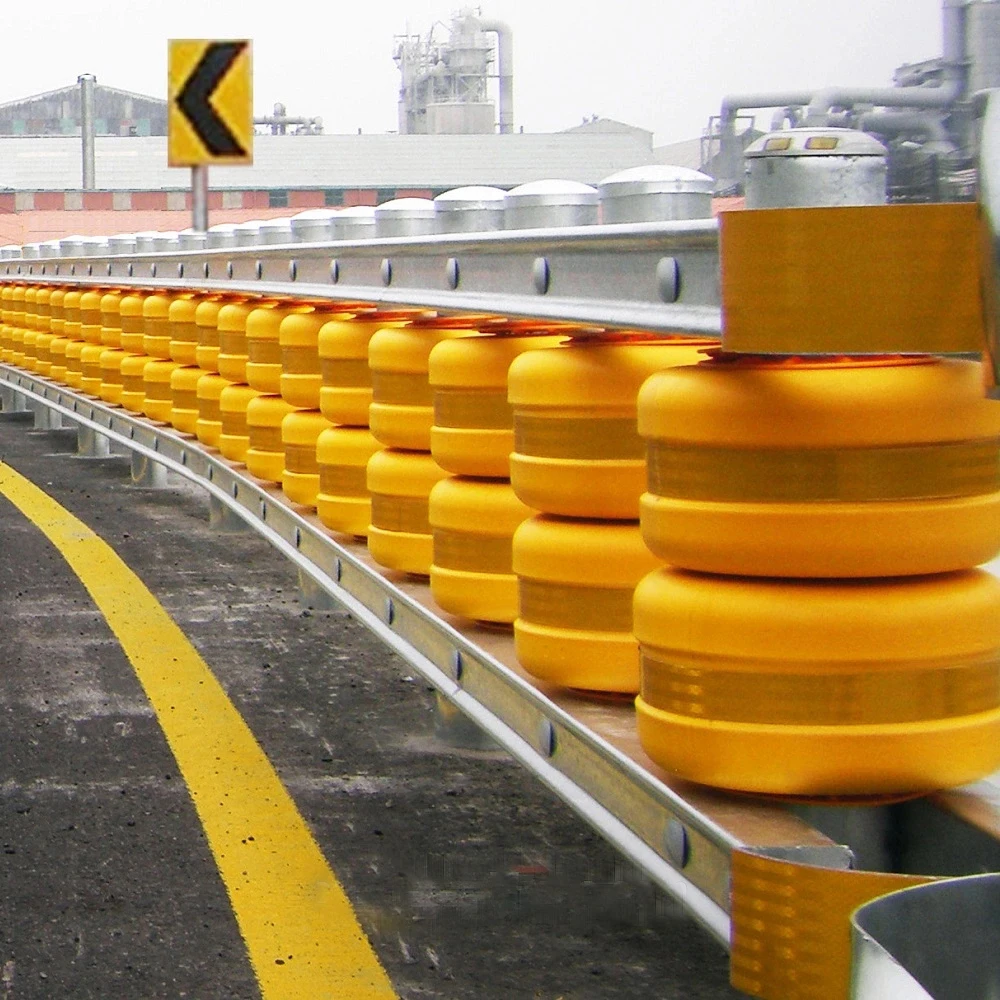 Ina High Precision Highway Rolling Guardrail Sa Level Tl4(100km/H) Anti-Collision Guardrail Eva Bucket Steel Beam Roller Barrier