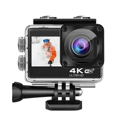 Go pro Type 4K 3840*2160 60FPS Touch screen sports action camera with WiFi EIS 100ft waterproof & helmet accessories kit