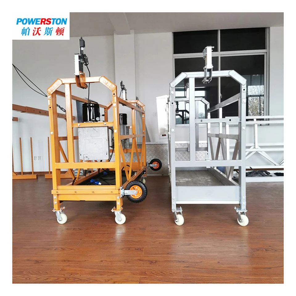 ZLP500/ZLP630/ZLP800/ZLP1000 Suspended Hanging Scaffold Power Gondola Lift For Sale