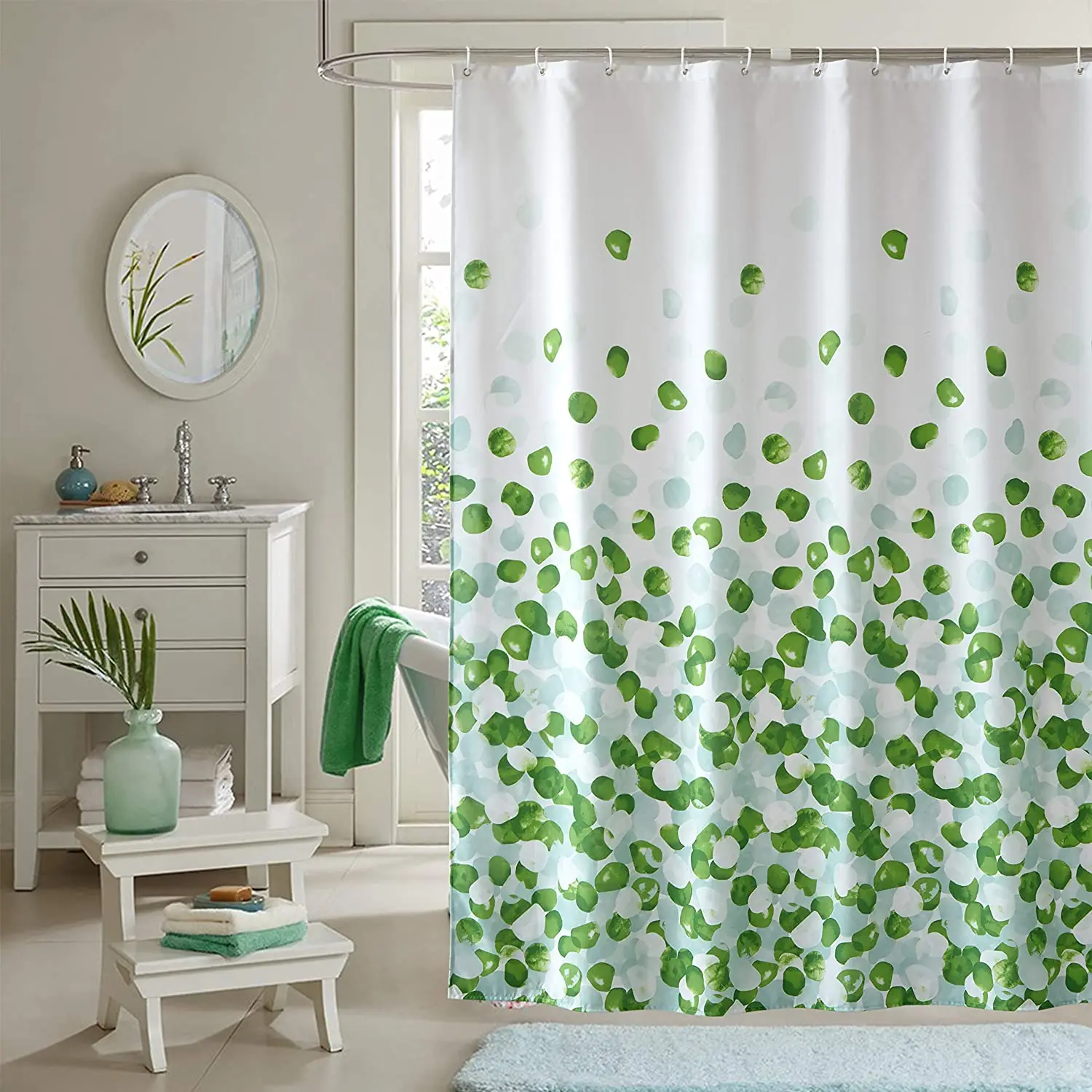 Shower Curtain Liner Floral Bird Butterfly Print Fabric Shower Curtain For Bathtub Bathroom Decor Waterproof Bath Curtain