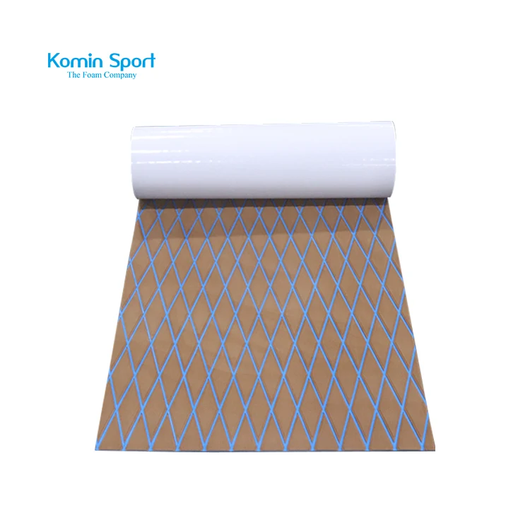 Marine Boat Yacht RV EVA Foam Diamond Pattern Teak Decking Sheet double layer CNC carving