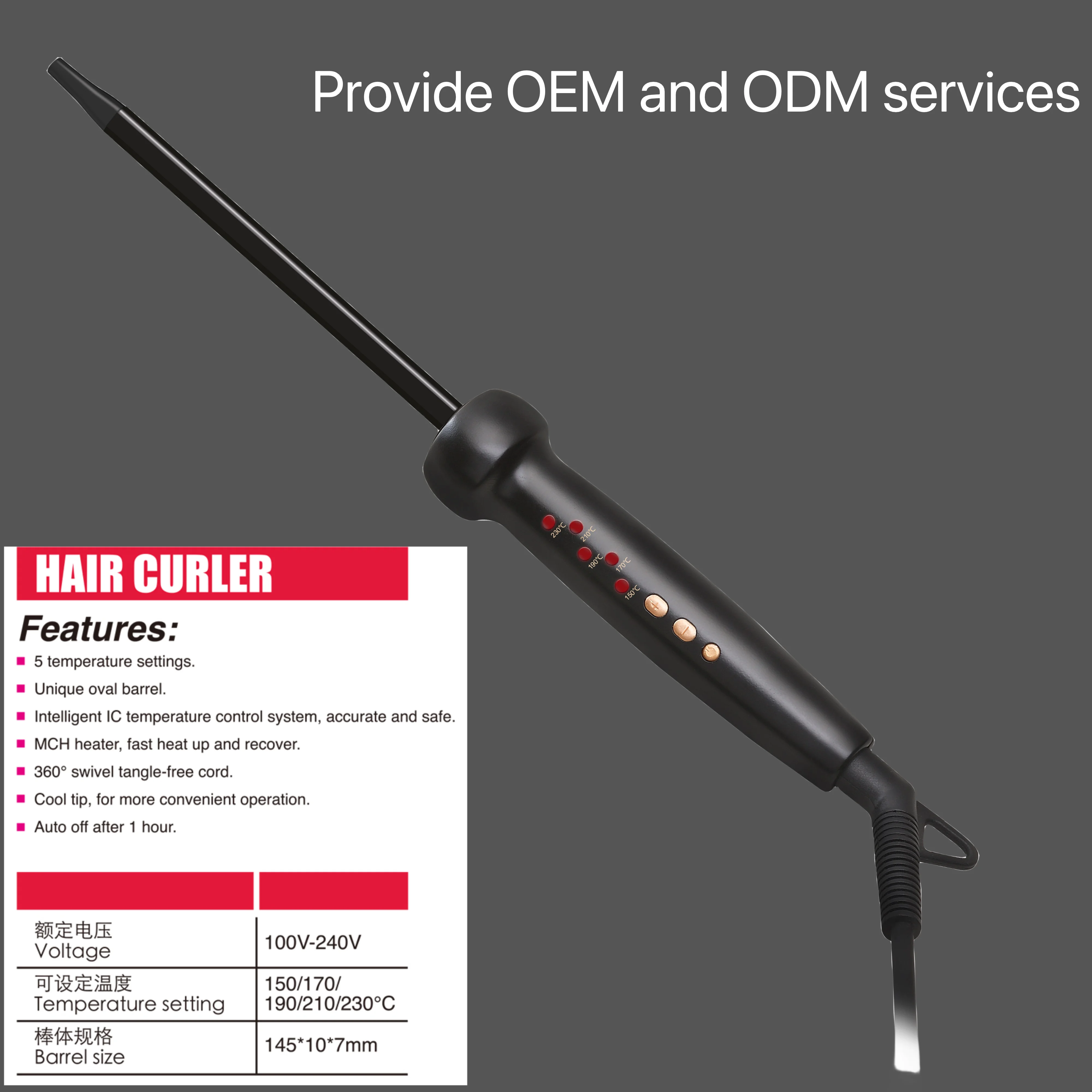 Super Slim MCH Tight hair curler hair iron and hair curls Wand Ringlet Afro at factory price