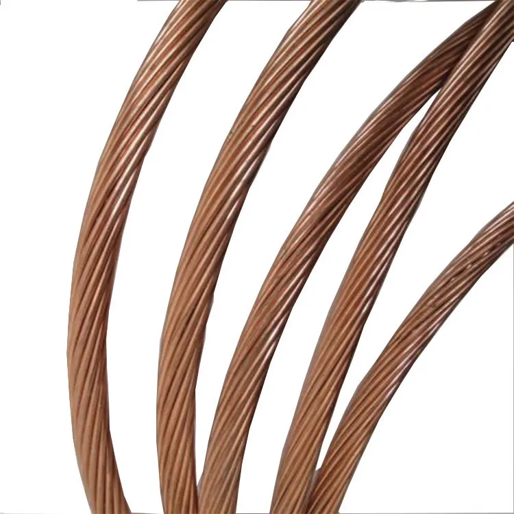 20-YEARS FACTORY High Conductivity Customized annealed bare copper wire 7 strands copper wire Copper Bare Strand Wire Price