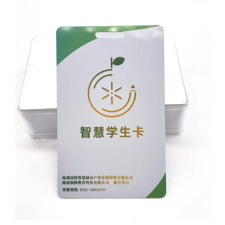 CR80 Size High Quality Customized Holographic Photo Cards Plastic PVC Employee Student ID Card