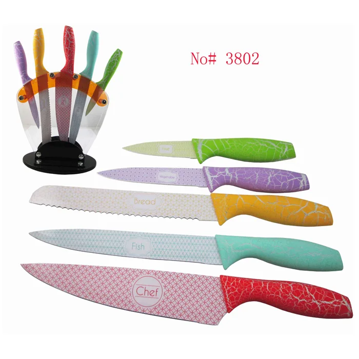 5pcs Colorful Kitchen Knife Set Royalty Line