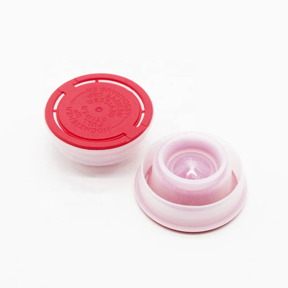 Wholesale 42mm spout lid plastic tapa cap bericap for  food or chemical products packaging