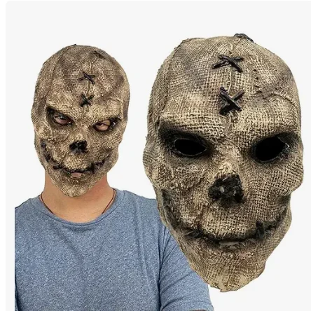 Cosplay Horrible Head Latex Helmet Creepy Costume Prop Halloween Mask