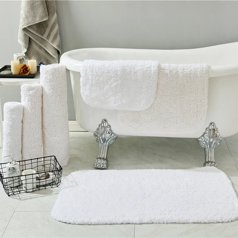 100% cotton 1000gsm 21s/2 thick bath mat hotel floor towel