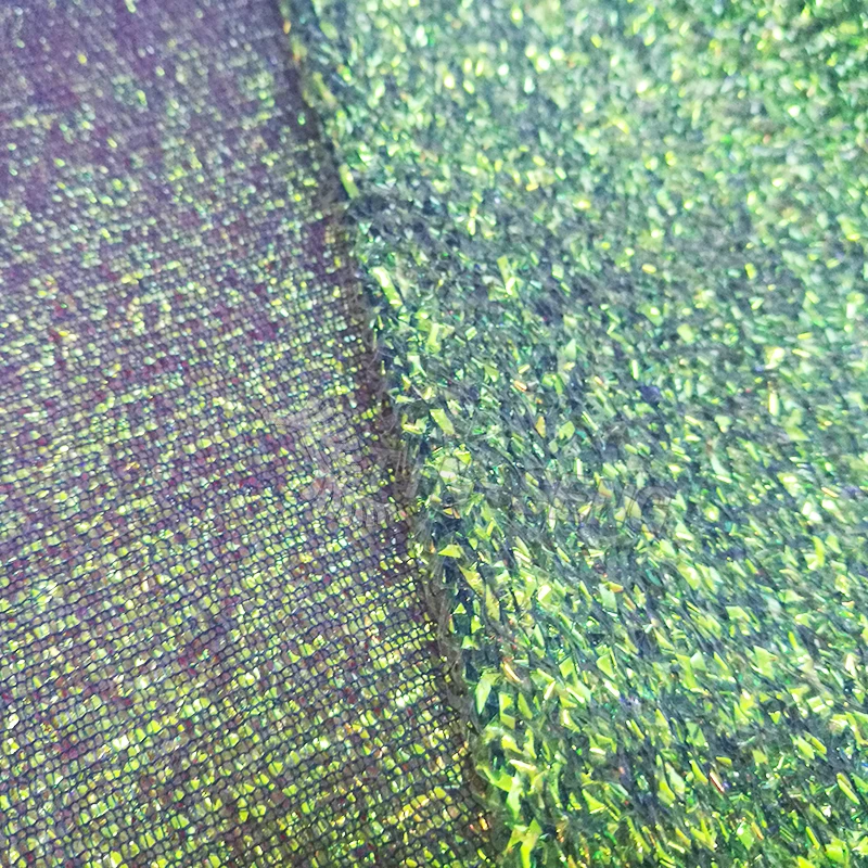 sponge lurex rainbow multicolor fabric for costume