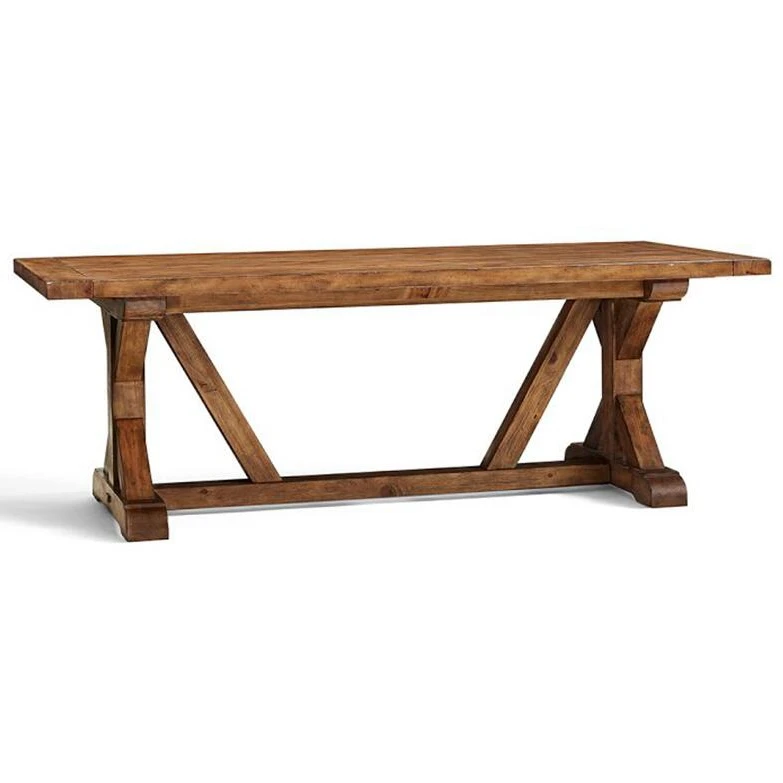 
Farmhouse solid wood dining table and bench  (62304415866)