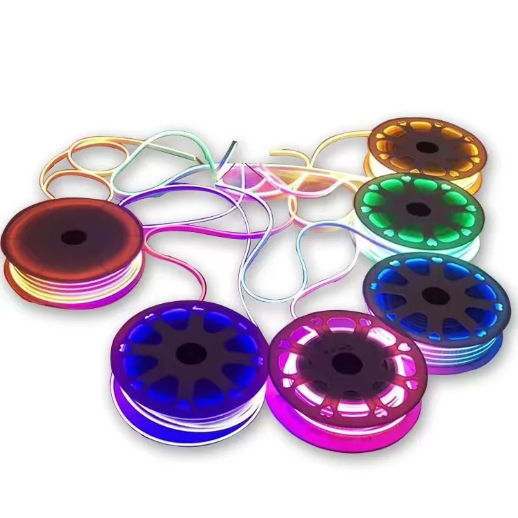 Neon flex 12V red Pink Orange Ice Blue RGB 6*12 2.5cm cut  DIY christmas lights neon led lights
