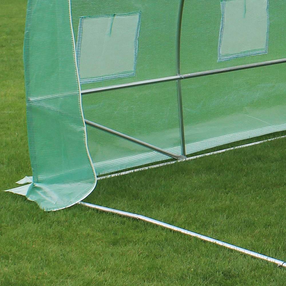 Polytunnel Dome Hoop Agricultural Greenhouse Covering PE Mesh Film Garden Small Greenhouses Walk In Green House