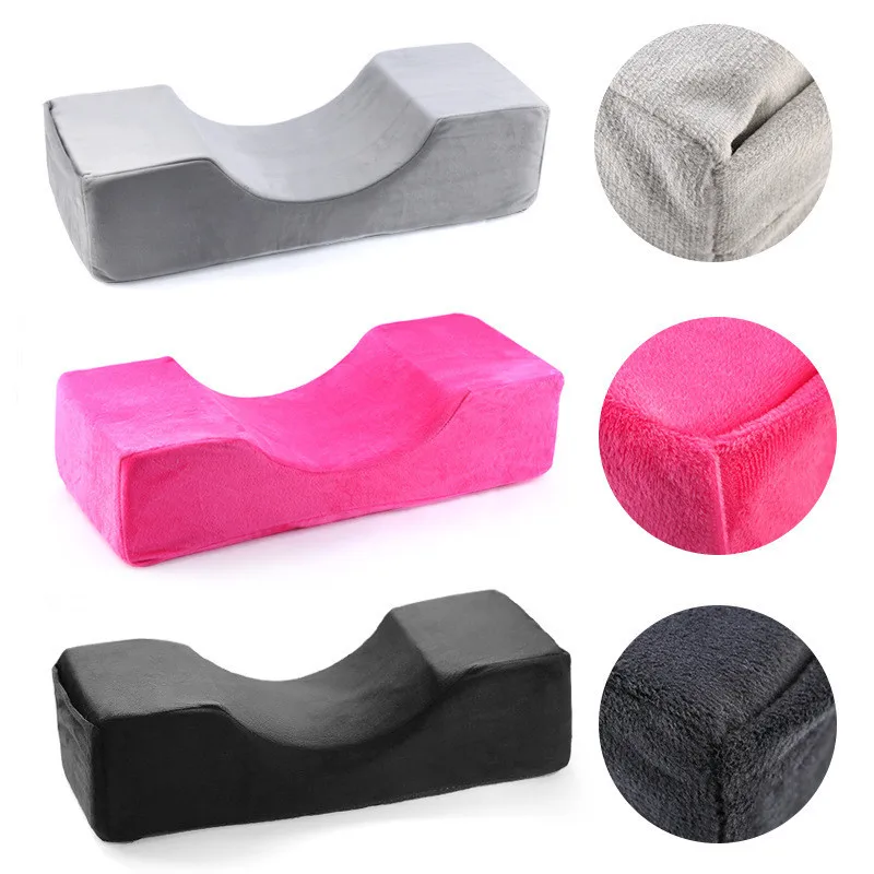 XIUSUZAKI Makeup Salon Neck Support Eyelash Pillow With Pocket Soft Grafting Eyelashes Extension U-shaped Pillow