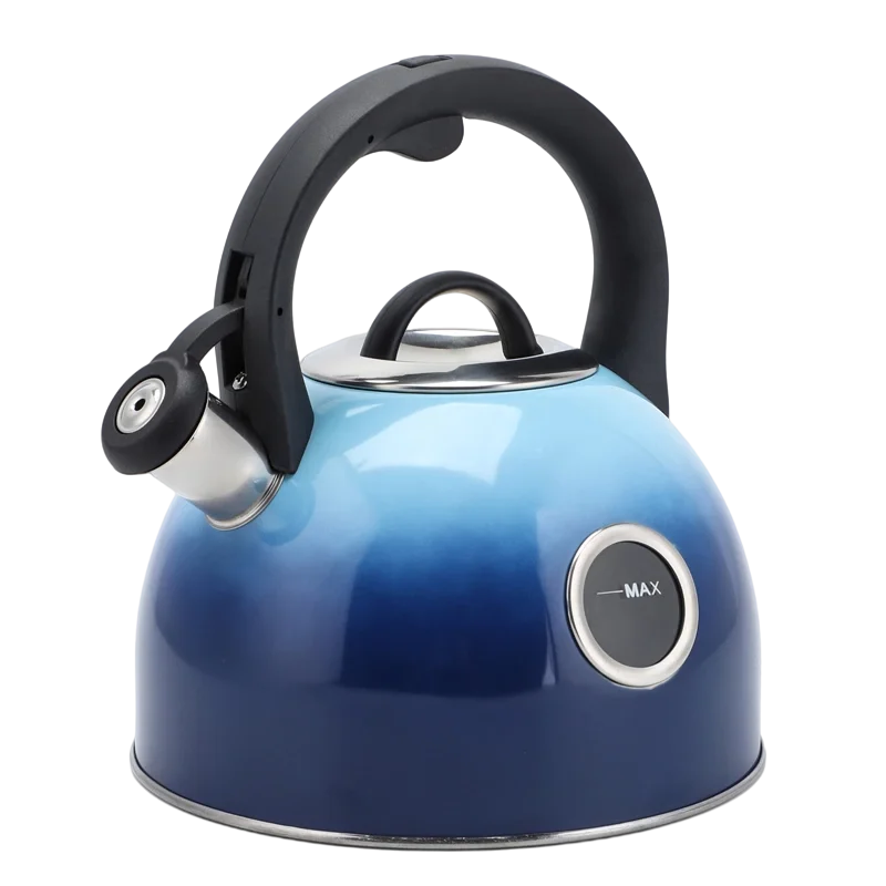 Blue Whistling Kettle Stove Top Tea Pot Stainless Steel 2.5L 2.6QT Whistling Tea Kettle (1600573725105)