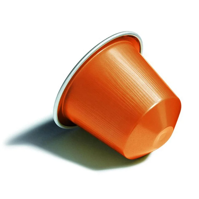 
Biodegradable Nespresso coffee empty capsules including aluminum foil paper cover 