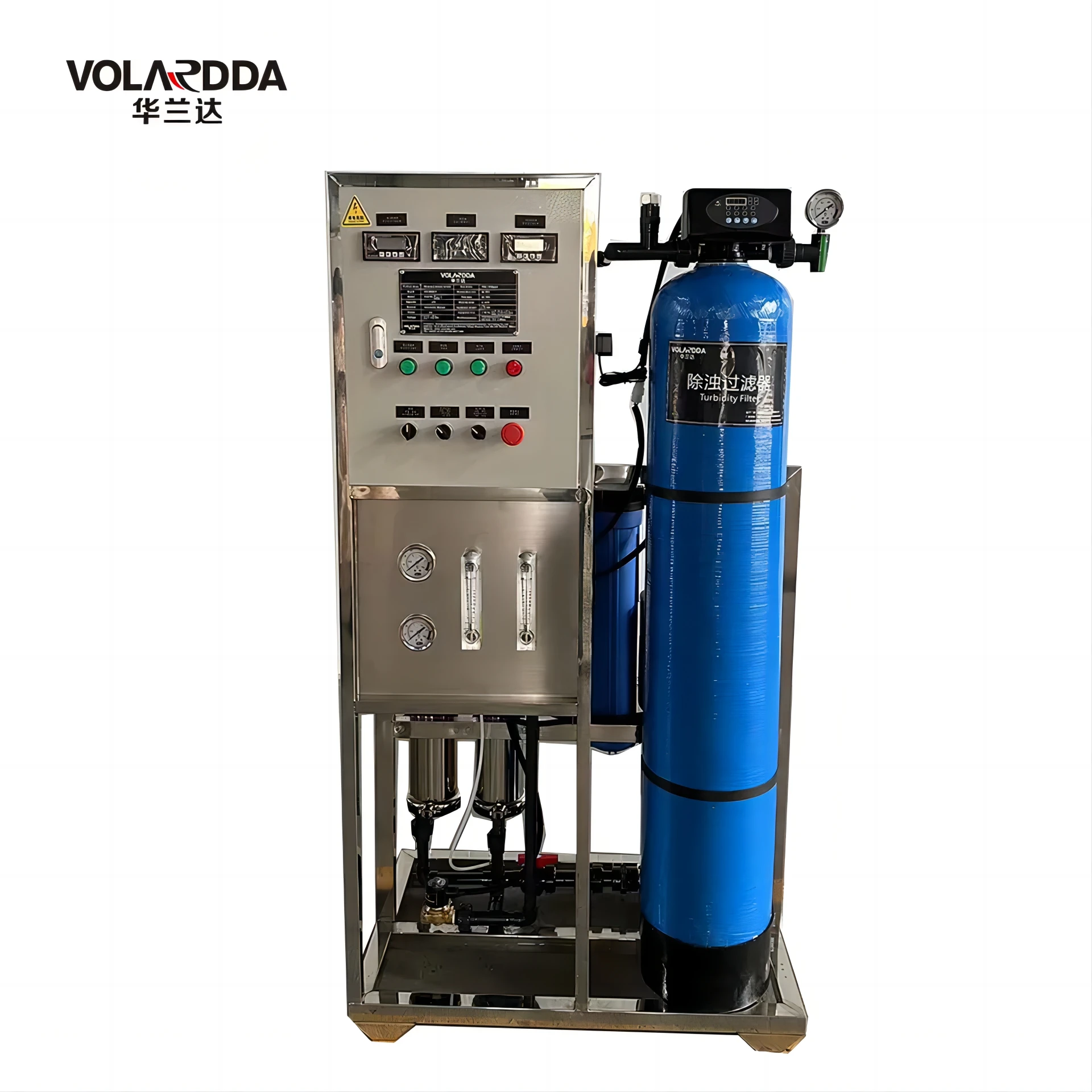 Volardda 500 Lph Stainless Steel Osmose Inverse Household Water Filter Equipment Home Drinking Water Purification System