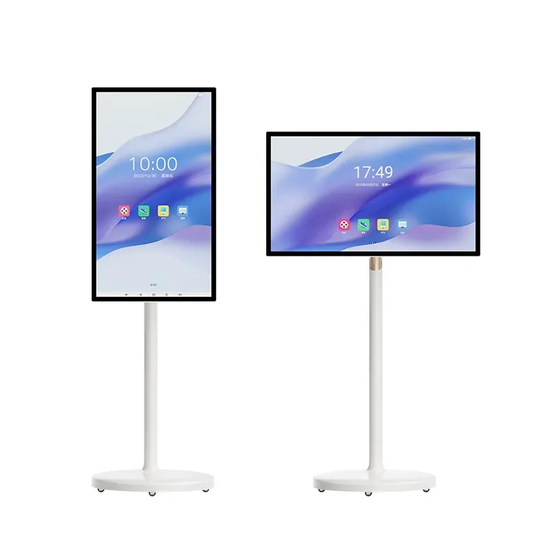 32 Inch HD Android Smart Screen Wireless Monitor Interactive touch LCD Display with Built-in Battery Moveable Stand