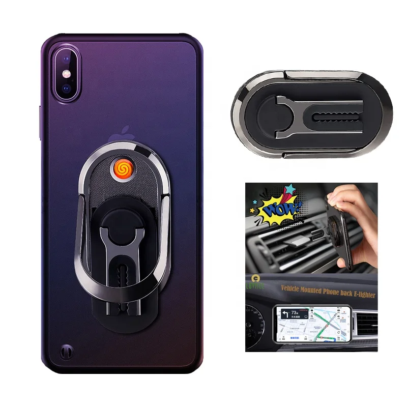 Lovisle Tech Original Factory Car Mount Adjustable Clamp Cigarette Lighter Car Holder Cell Phone Mount with Dual USB cigarette l