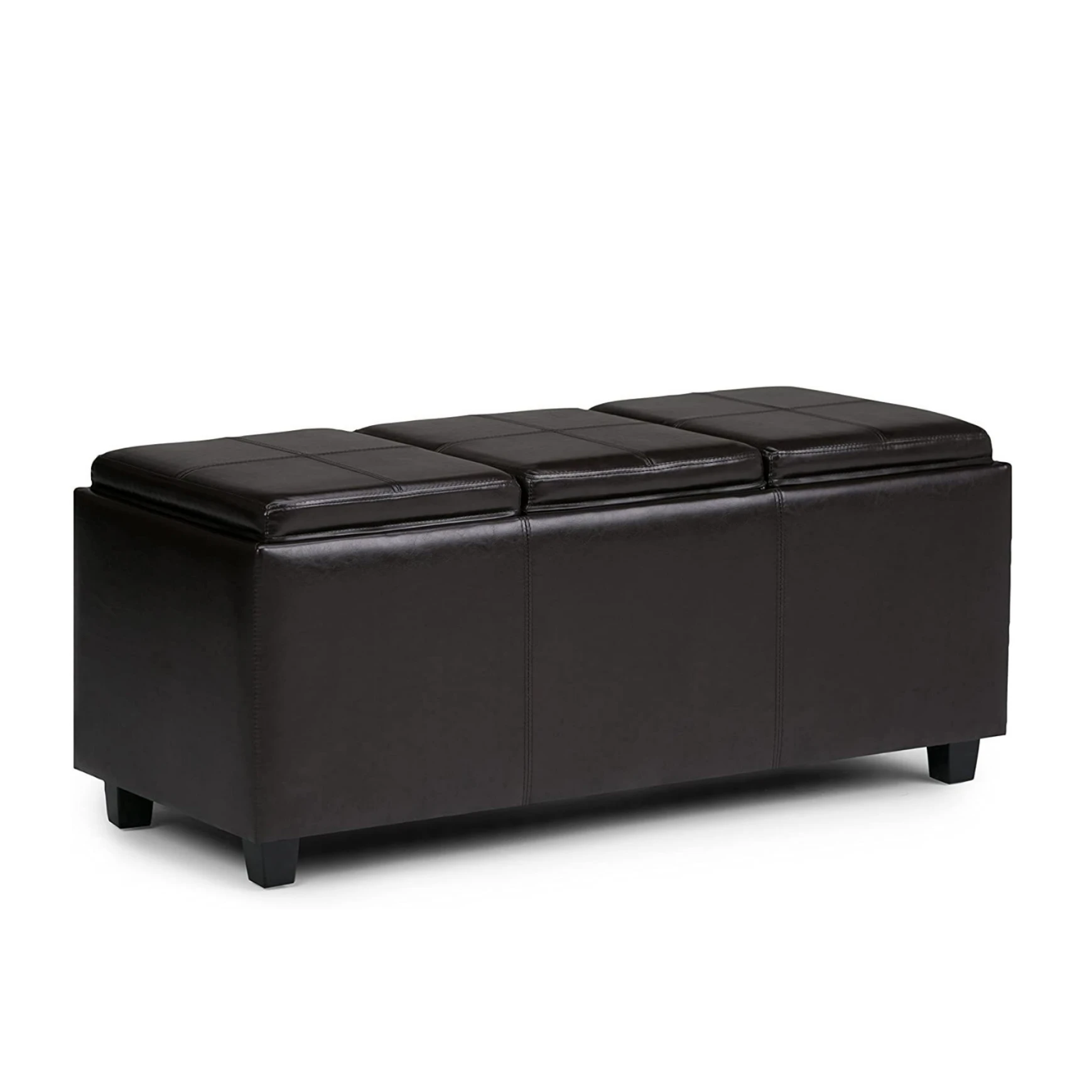 Modern customizable  printed storage ottoman the seats are adjustable end table