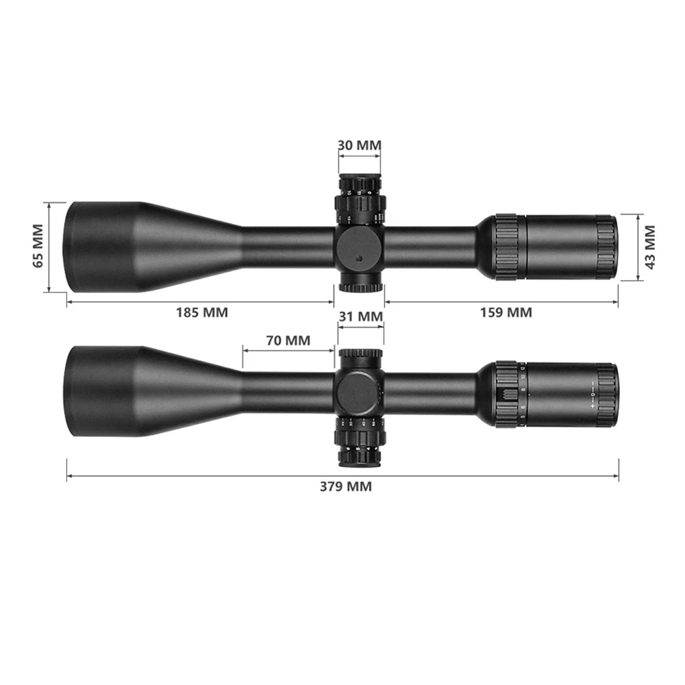SPINA OPTICS 3-18x56 WA SF Optics FMC 30mm Tube Scope for Hunting