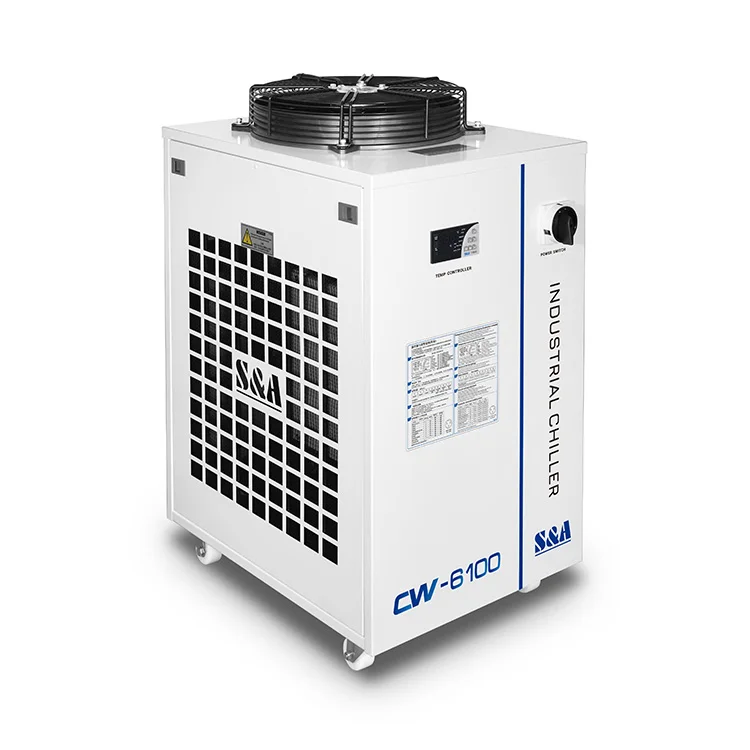 S&A CW-6100 Intelligent Temperature Control Safty 4.08kW/4.24kW Industrial CNC Spindles Laser Chiller
