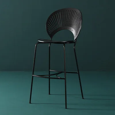 Ekintop High Quality Modern sillas de bar Wood Bar Chair Luxury Metal Kitchen Club Bar Chairs