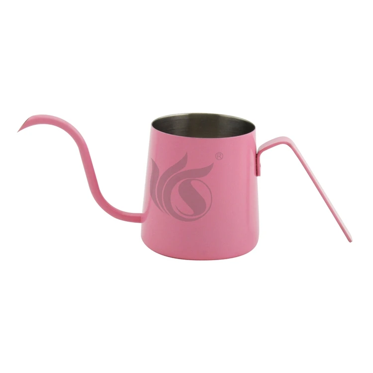 Customized Stainless Turkish Drip Tea Hand Pour Goose Neck Kettle Offices Arabic Coffee Pot With Wood Handle