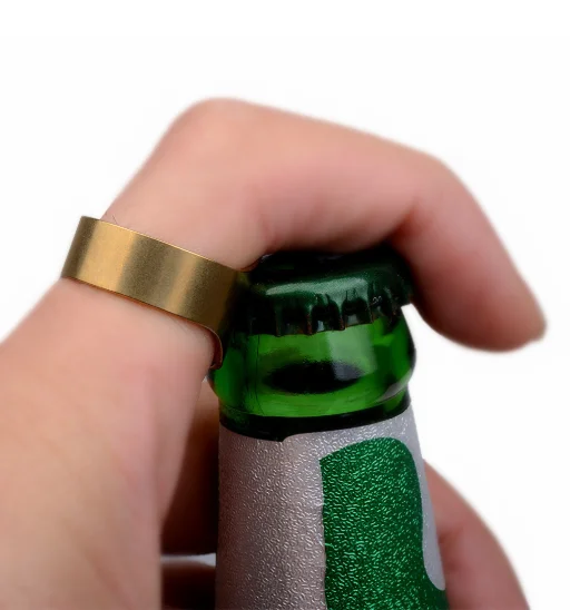 Easy to open promotional custom rectangular engraved beer bottle opener aluminum blank