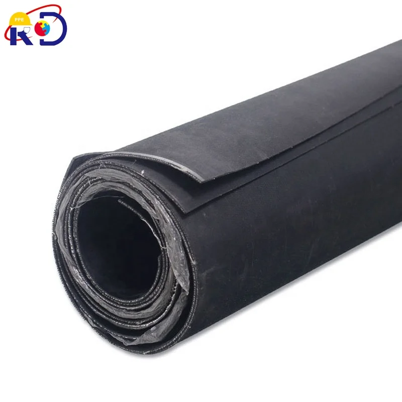 Black insulation blanket paving 3/5/8mm cloth sandwiched rubber sheet acid and alkali resistant plate