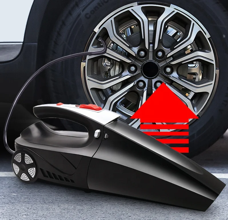 New Model4 in 1 Multi Portable Handheld Car Vacuum Cleaner Wet Dry Vacuum Cleaner for Car Digital Tire Inflator