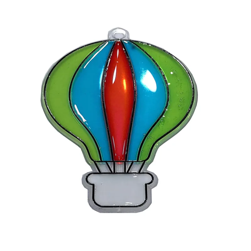 High Quality Window Art DIY Fruit Suncatcher Craft Kit with 6 Colors Acrylic Paint for Children Painting Gift