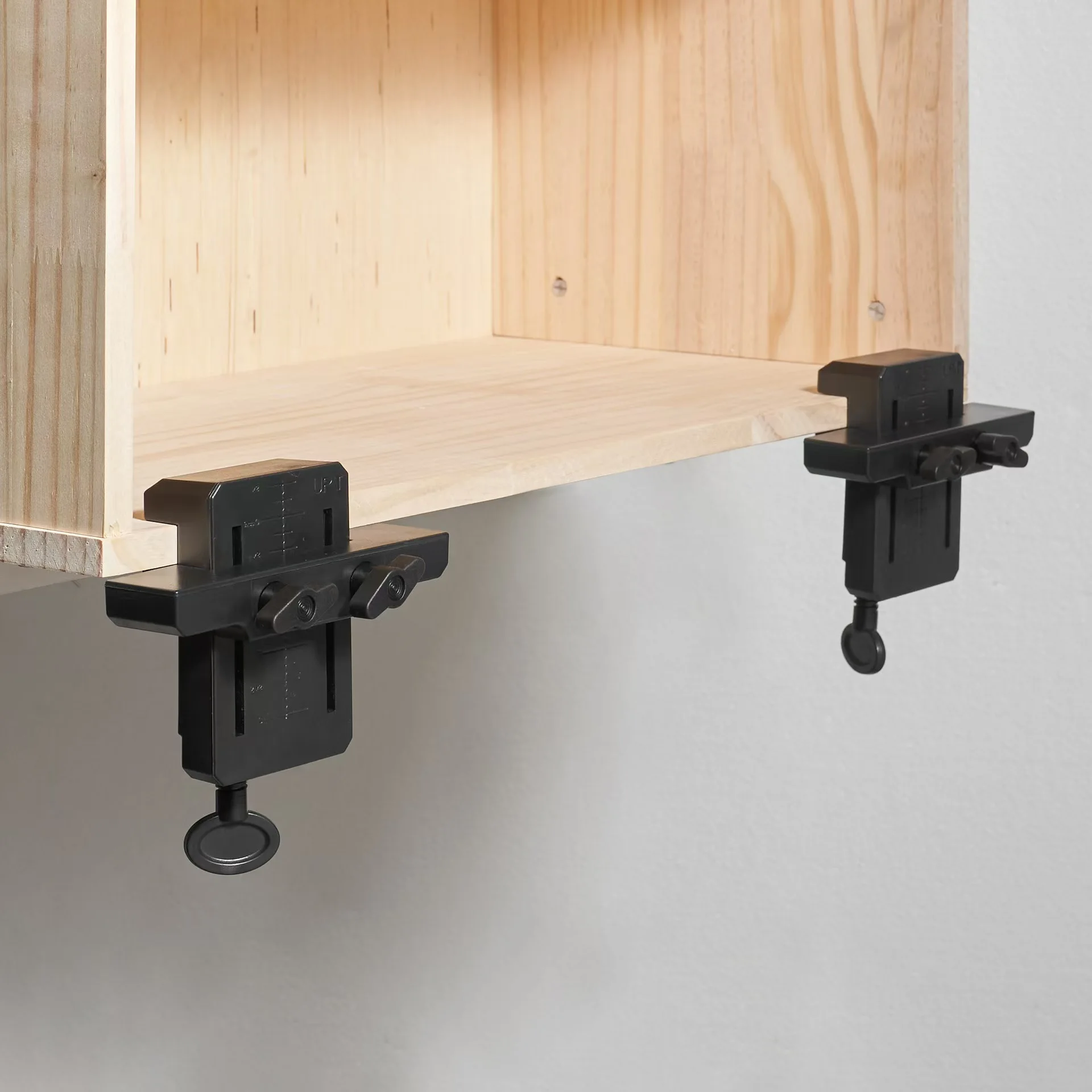 Cabinet Door Mounting Jig Drilling Fixed Clamp Locker Door Installation Locator Aluminum Woodworking Tool Right Angle Clamp