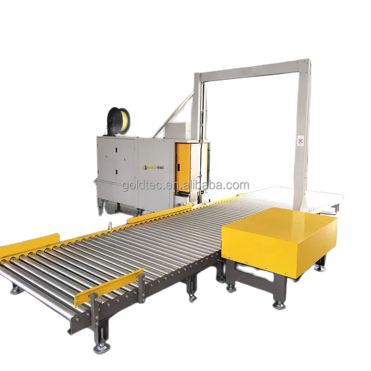 Automatic Folding Tape Sealing Machine Work With The Automatic Strapping Machine Used In Packing Line