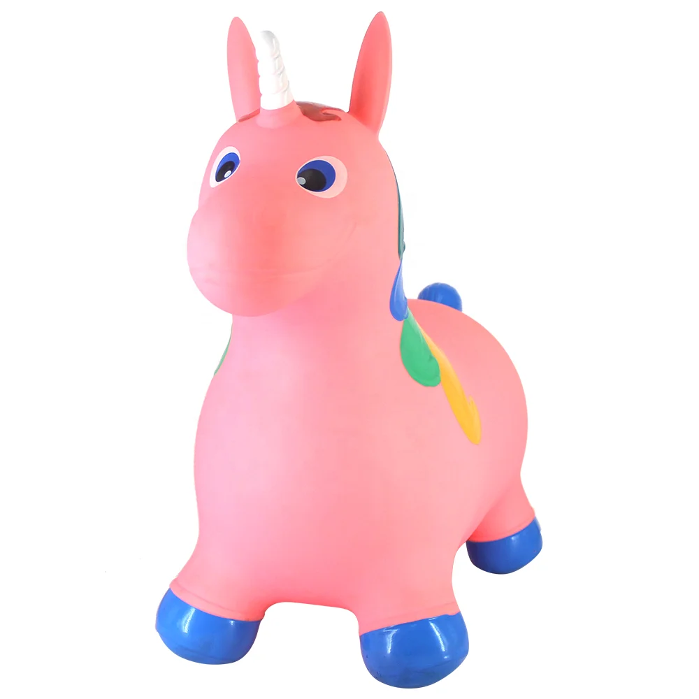 
Unicorn inflatable space hopper ride-on bouncy pony horse 
