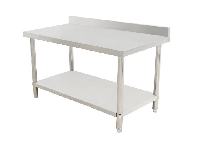Assembled Stainless Steel Double-deck Work Table for Hotel restaurant