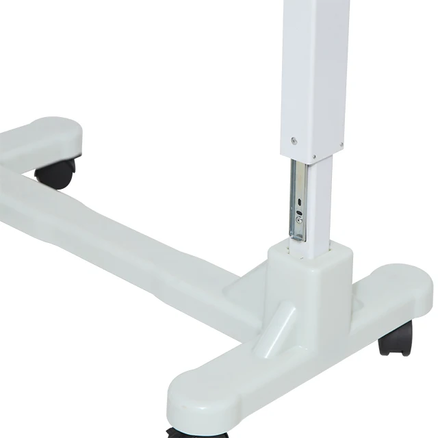 Hospital Abs Movable Adjustable Over Bed Food Table Dining Table For Patient